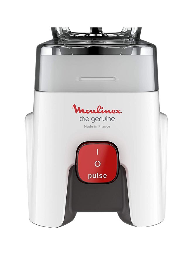 Moulinex - Blender | Genuine  Blender Smoothie Maker | Mixer | 2 Attachments | One Speed and Pulse Function | 2 Years Warranty 1.75 L 500 W LM242B27 White/Clear - Image 1