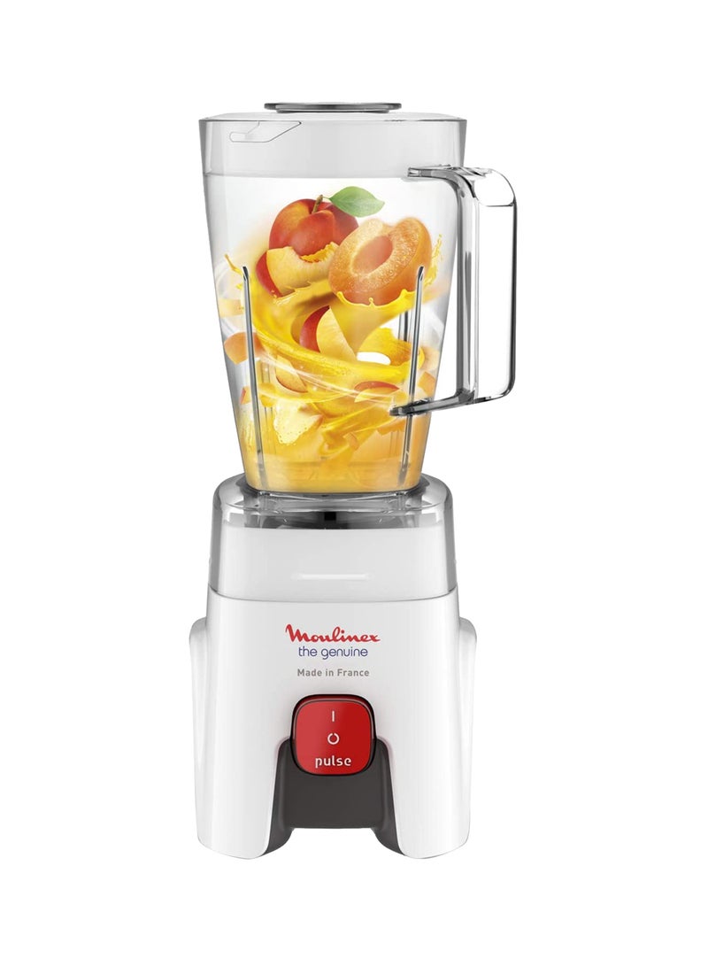 Moulinex - Blender | Genuine  Blender Smoothie Maker | Mixer | 2 Attachments | One Speed and Pulse Function | 2 Years Warranty 1.75 L 500 W LM242B27 White/Clear - Image 1