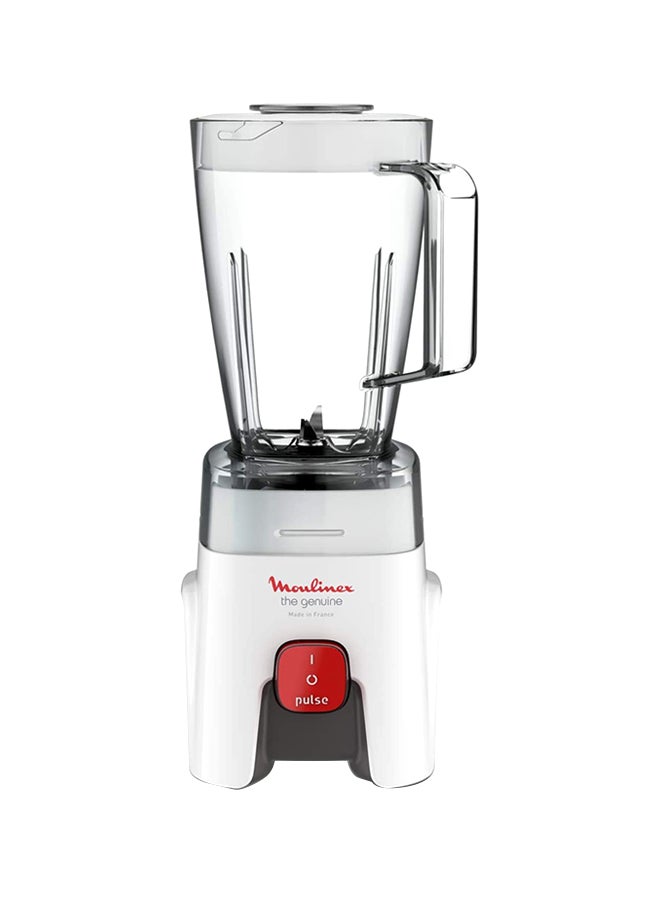 Moulinex - Blender | Genuine  Blender Smoothie Maker | Mixer | 2 Attachments | One Speed and Pulse Function | 2 Years Warranty 1.75 L 500 W LM242B27 White/Clear - Image 1
