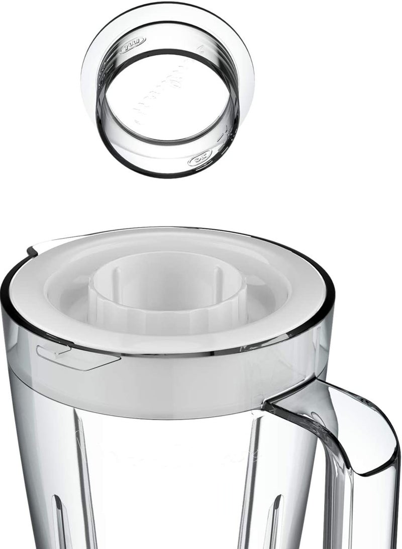 Moulinex - Blender | Genuine  Blender Smoothie Maker | Mixer | 2 Attachments | One Speed and Pulse Function | 2 Years Warranty 1.75 L 500 W LM242B27 White/Clear - Image 1