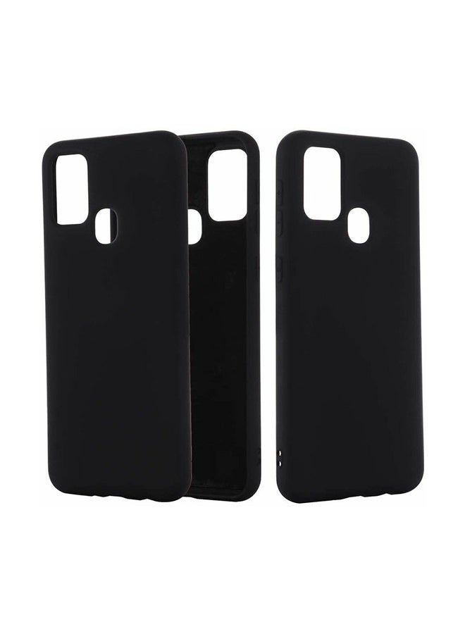 غطاءُ حماية خلفي مرن من السيليكون لهاتف سامسونج M31 . أسود - Image 1