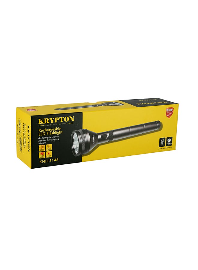 KRYPTON - Rechargeable LED Flashlight Black - Image 1