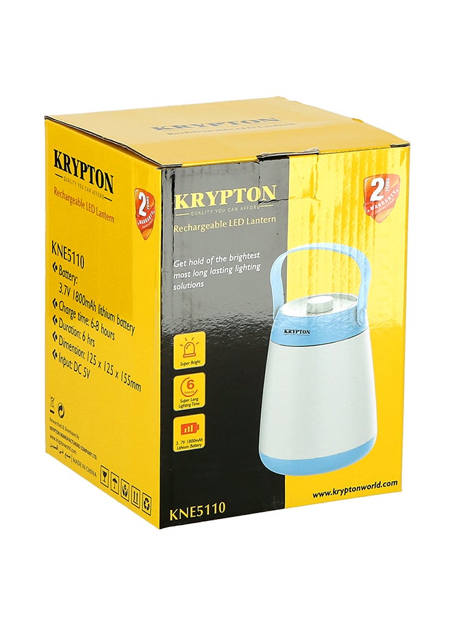 KRYPTON - Rechargeable LED Light Blue/White - Image 1