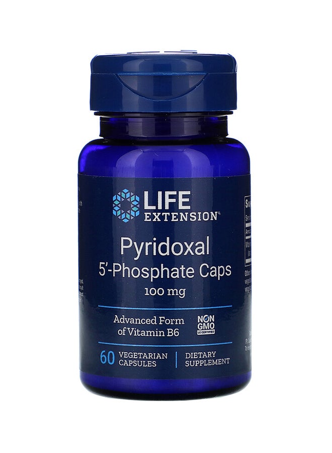 لايف إكستنشن كابسولات فوسفات البيريدوكسال 100 ملجم - 60 كبسولة نباتية - Image 1