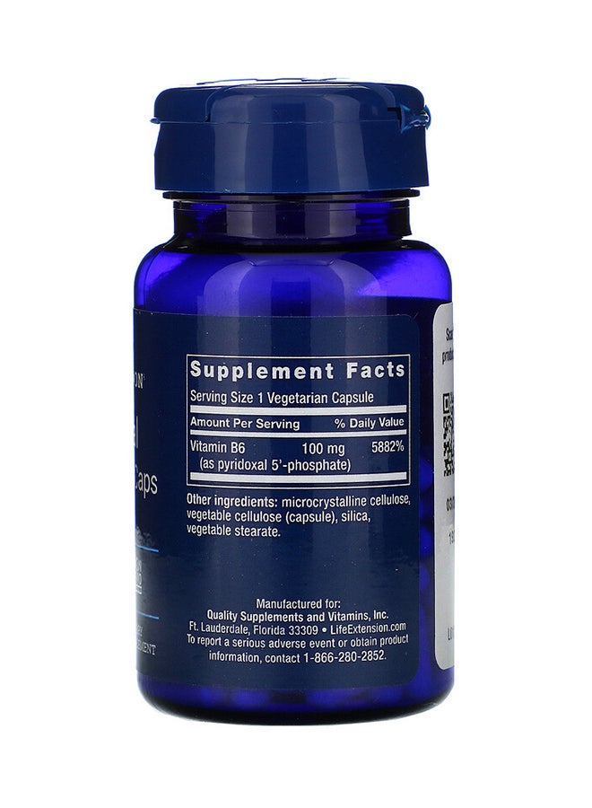 لايف إكستنشن كابسولات فوسفات البيريدوكسال 100 ملجم - 60 كبسولة نباتية - Image 2