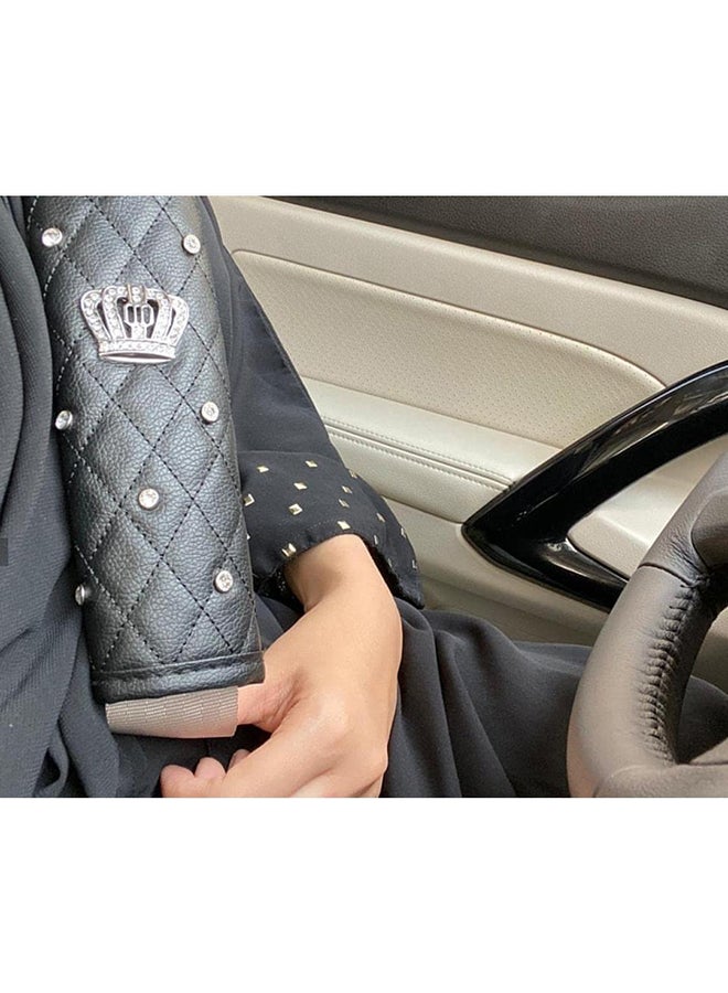 Generic Rhinestone Crown Design Safety Seat Belt Cover  - Image 2