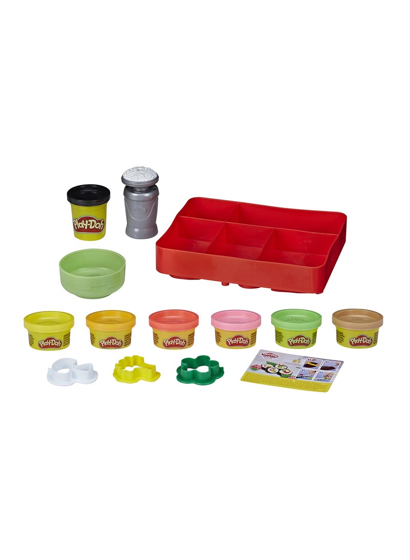 Play-Doh Play-Doh Kitchen Creations Sushi Play Food Set For Kids 3 Years And Up With Bento Box And 9 Non-Toxic Play-Doh Cans  - Image 2