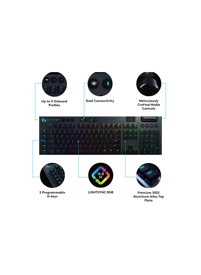 G915 Wireless RGB Mechanical Gaming Keyboard (Linear Switch)
