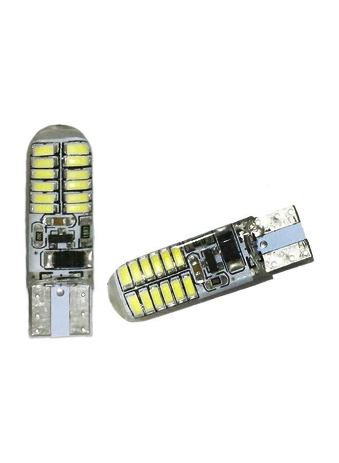 Toby's Pack Of 2 PCB 3014 24 SMD Flashing White Car Parking Light  - Image 1