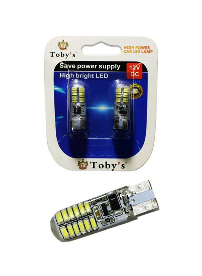 Toby's Pack Of 2 PCB 3014 24 SMD Flashing White Car Parking Light  - Image 2