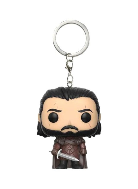 سلسلة مفاتيح بمجسم شخصية جون سنو من مسلسل Game Of Thrones من بوب