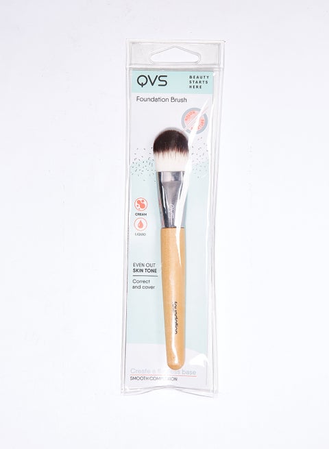 Coverage And Blending Foundation Brush Black/White