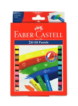 24-Piece Oil Pastels Set Multicolour - v1598855226/N39348688A_1