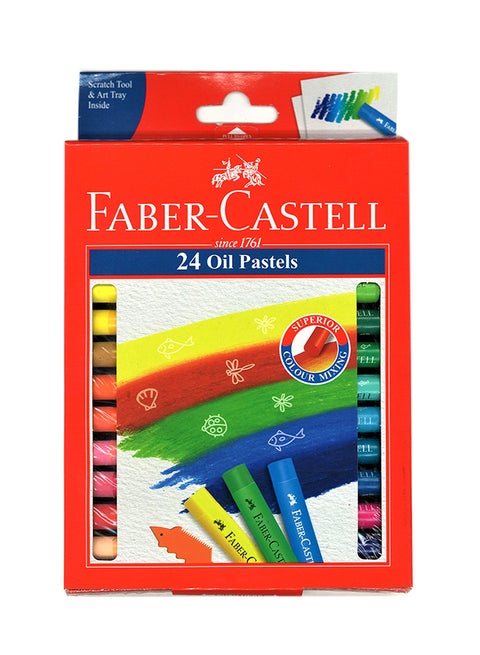 24-Piece Oil Pastels Set Multicolour