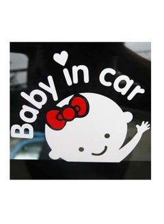 سبويل يور وول ملصق مقاوم للماء مطبوع بعبارة «Baby In Car» 