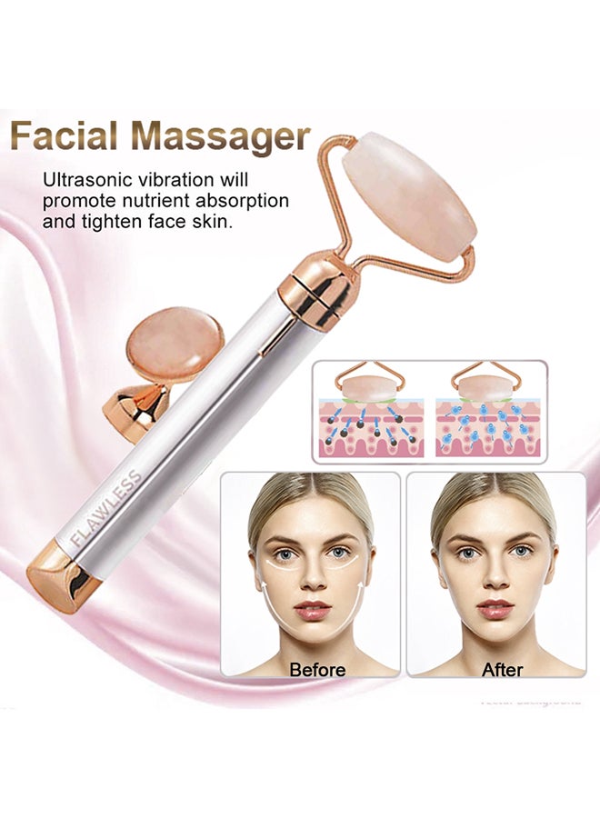 Toshionics - Finishing Touch Flawless Contour Vibrating Facial Roller And Massager Multicolour 13x3cm - Image 1