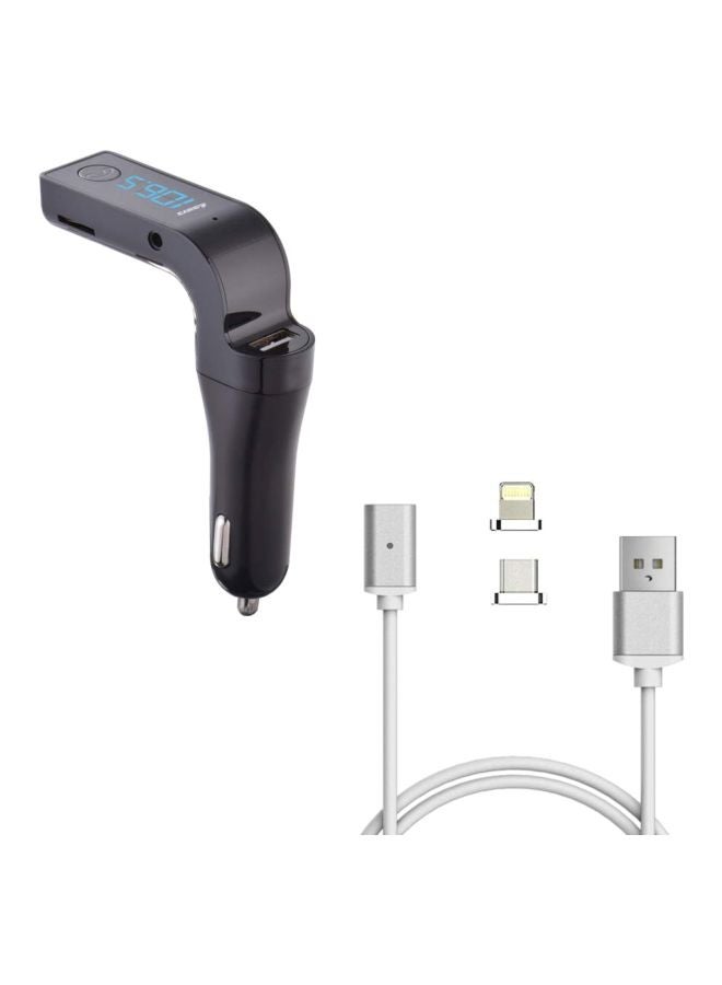 كار جي 7 شاحن يعمل بتقنية البلوتوث للسيارة 4 في 1 أسود - Image 2