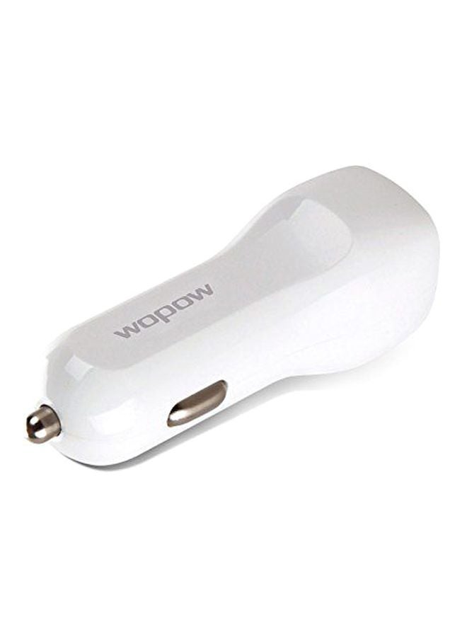 وبو شاحن سيارة بمنفذ USB أبيض - Image 2