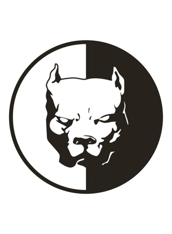 ملصق سيارة على شكل كلب البطل الخارق بيتبول