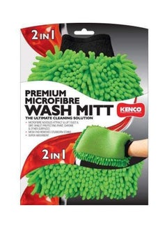 KENCO 2-In-1 Premium Microfiber Car Wash Mitt 