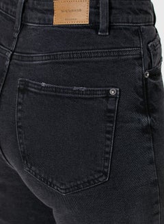 Reserved High Waist Straight Jeans Black  - Image 4