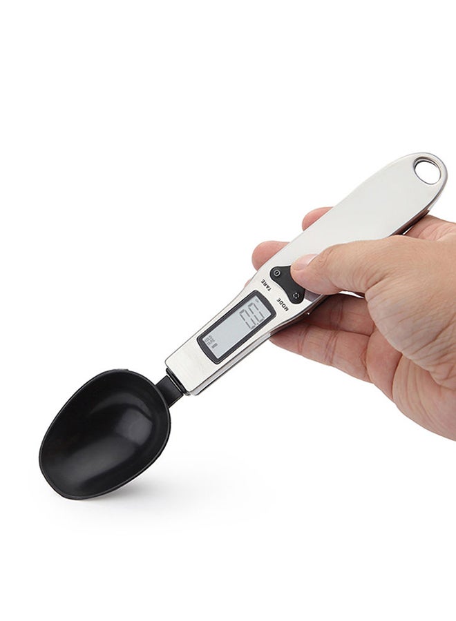 LCD Display Spoon Weight Scale Silver/Black 25.4x2.7x8.5cm - Image 4