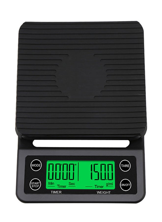 ميزان بشاشة LCD أسود 19.3x3x13سم - Image 1