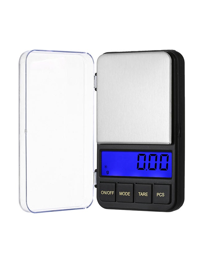 LCD Display Weight Scale Black 18.2x2.8x7.8cm
