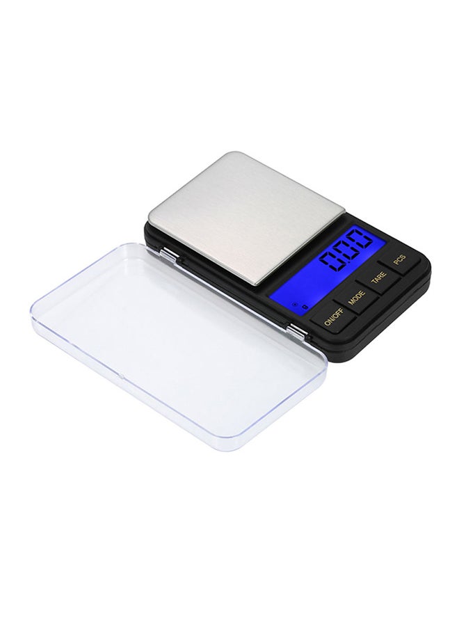 LCD Display Weight Scale Black 18.2x2.8x7.8cm