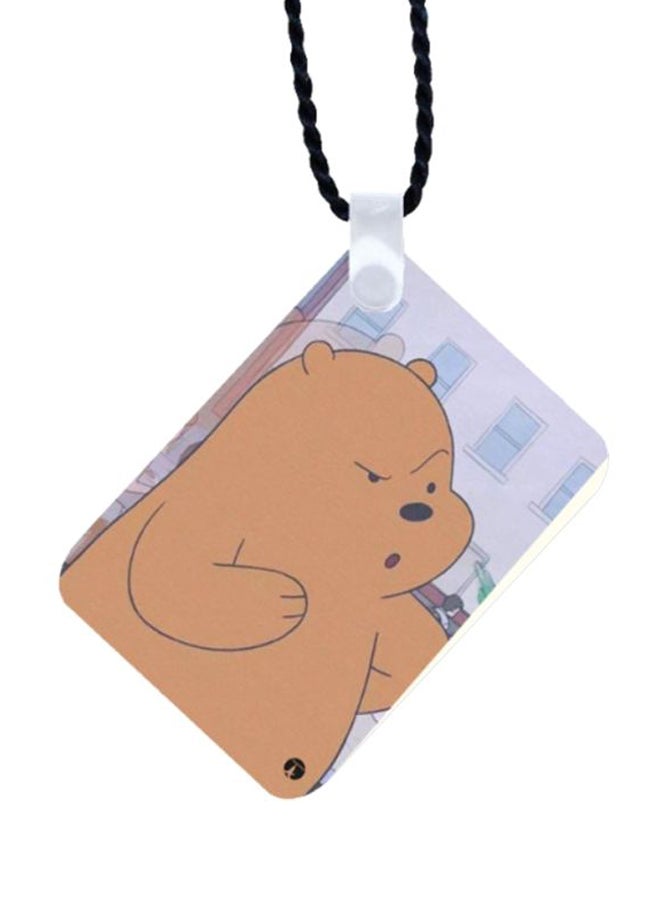 BP We Bare Bear Printed Car Mirror Pendant