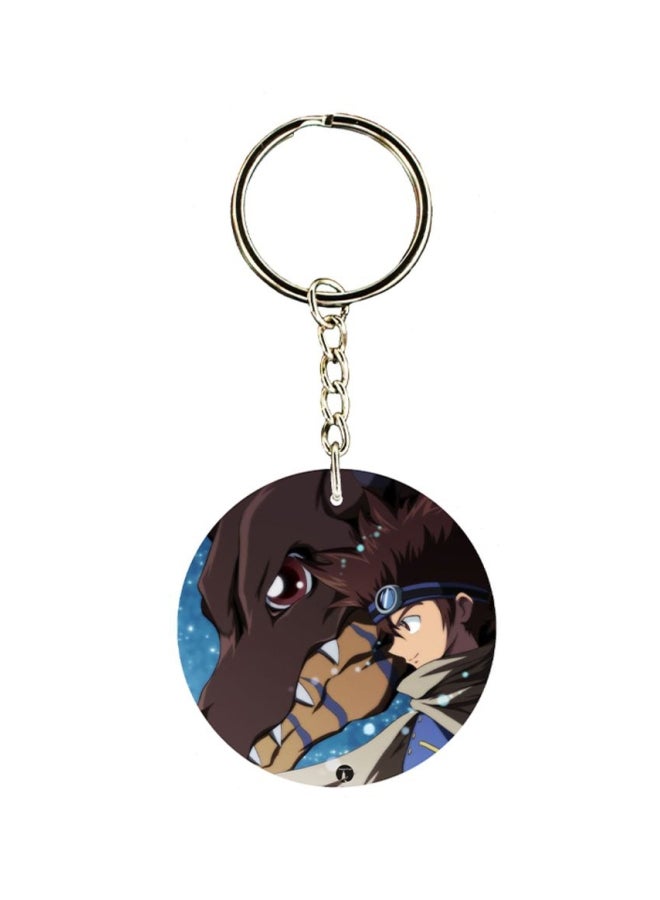 BP Digimon Printed Keychain