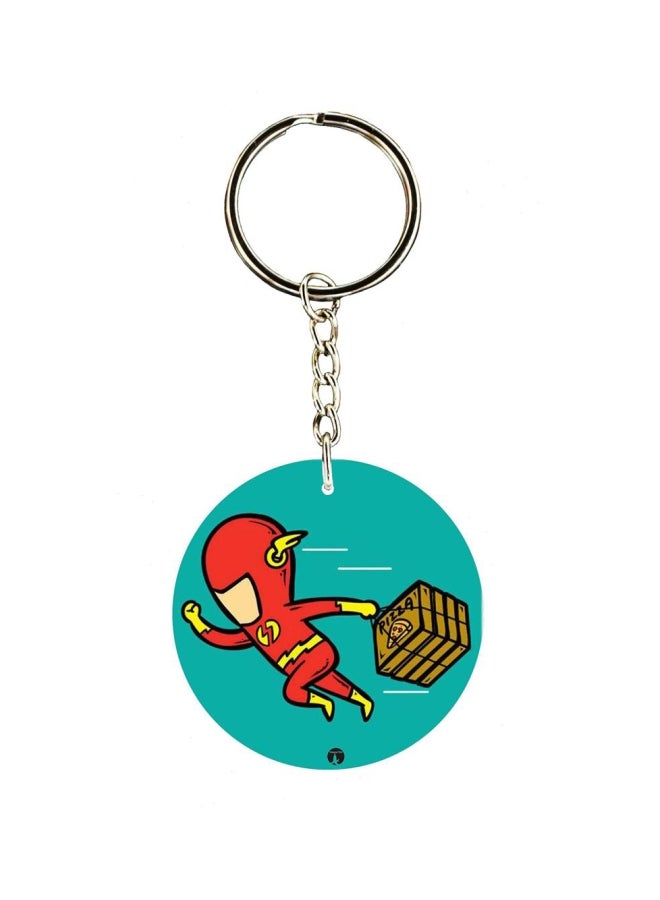 بي بي سلسلة مفاتيح مطبوعة بشخصية فلاش