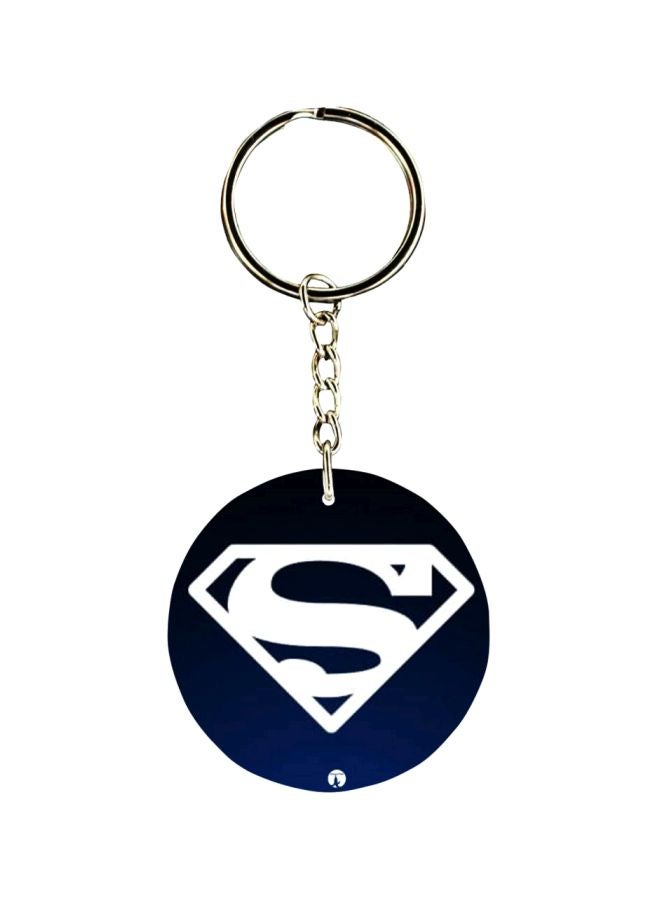 BP Superman Symbol Printed Plastic Key Chain