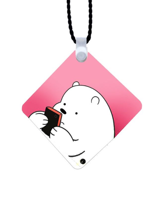 We Bare Bear Wooden Car Mirror Pendant