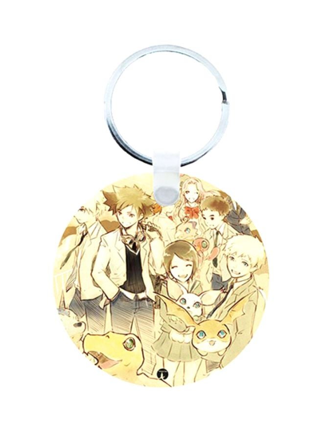 BP Digimon Anime Wooden Keychain