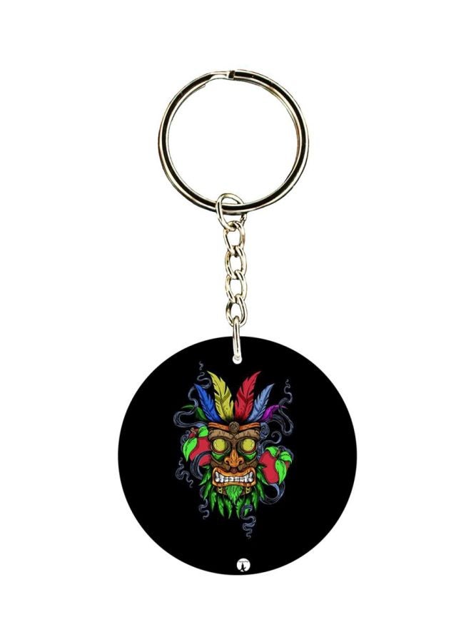 بي بي سلسلة مفاتيح مزينة بطبعة لعبة كراش على الوجهين