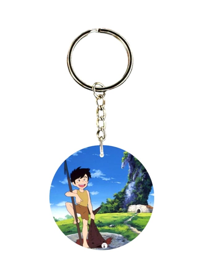 بي بي ميدالية مفاتيح بطبعة مسلسل الرسوم المتحركة "Adnan And Lina"