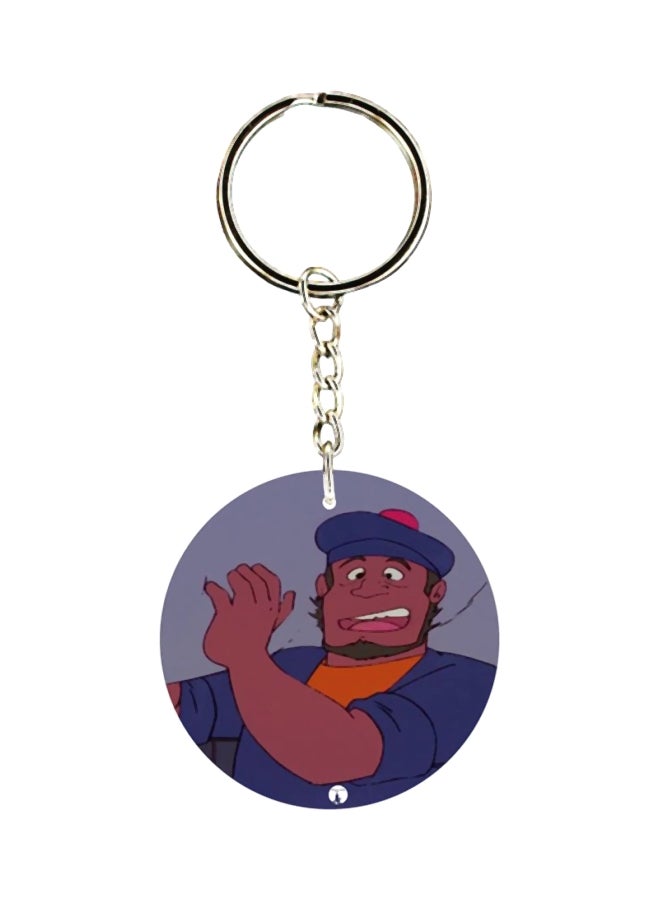 بي بي ميدالية مفاتيح بطبعة مسلسل الرسوم المتحركة "Adnan And Lina"