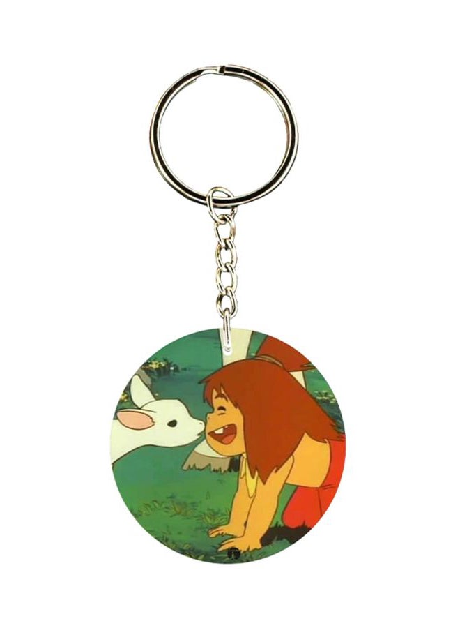 بي بي ميدالية مفاتيح بطبعة مسلسل الرسوم المتحركة "Adnan And Lina"