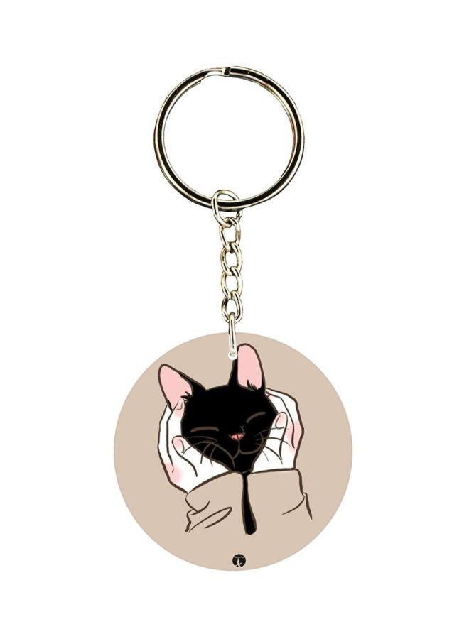 BP Cat Printed Keychain