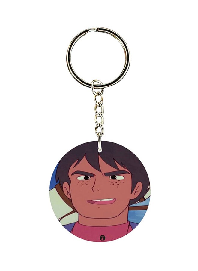 بي بي سلسلة مفاتيح مطبوعة بنقشة مسلسل الرسوم المتحركة "Adnan And Lina"