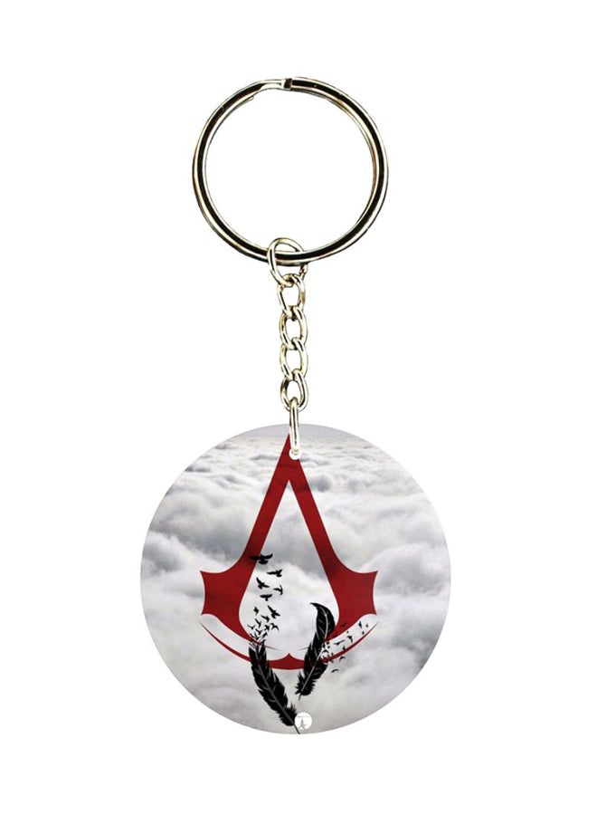 بي بي سلسلة مفاتيح بطبعة لعبة Assassin's Creed على الجانبين