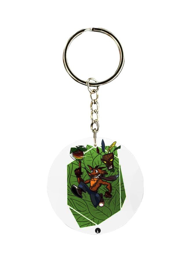 بي بي سلسلة مفاتيح بطبعة من لعبة الفيديو "Crash"