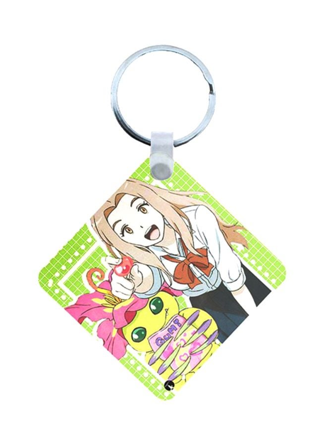 BP Digimon Anime Wooden Printed Keychain