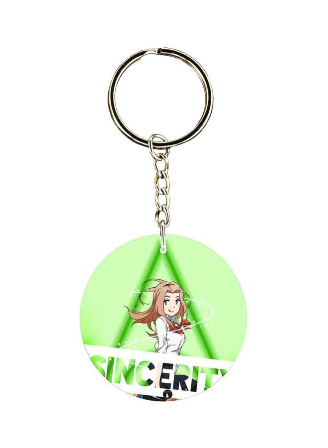 بي بي سلسلة مفاتيح مزينة بطبعة سلسلة الرسوم المتحركة "Digimon" على الجانبين