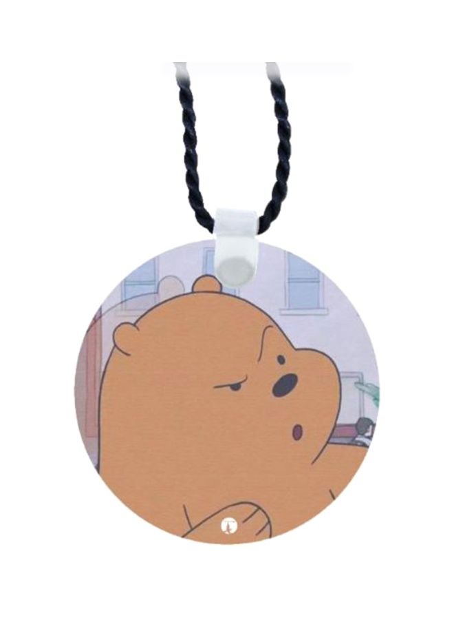 BP We Bare Bear Printed Car Mirror Pendant