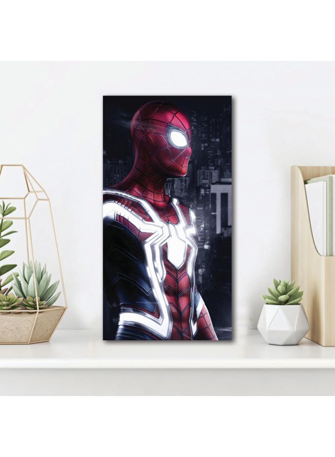 ROSE HAND Spiderman Themed Canvas Painting Grey/Red/Black 95x50cm - Image 2
