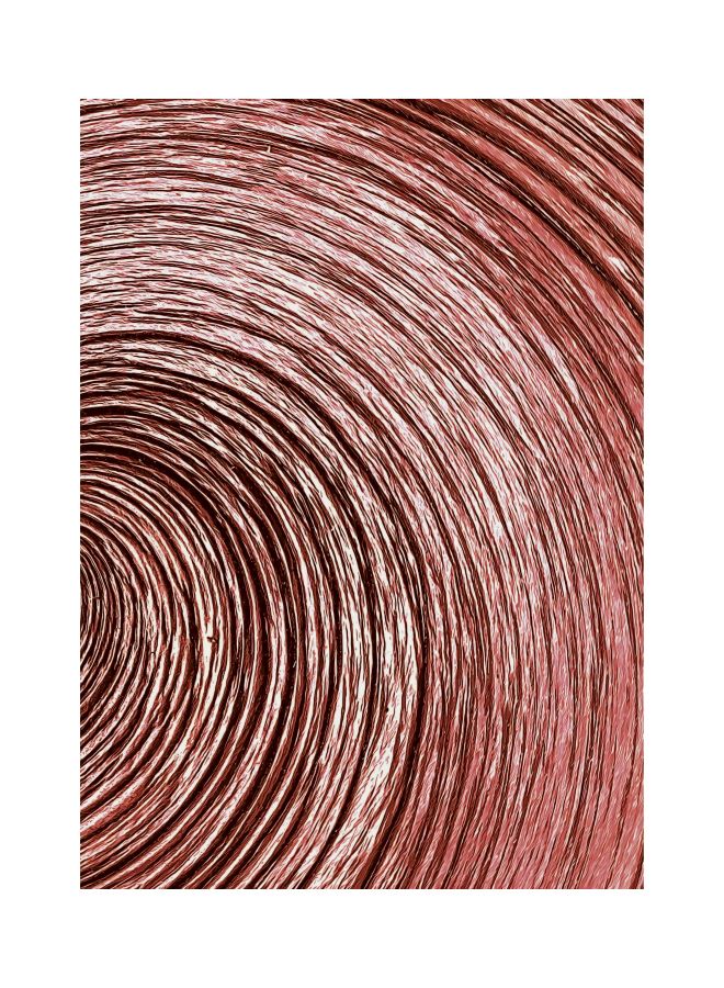 ROSE HAND Decorative Wall Painting With Frame Brown/White 70x50cm - Image 1