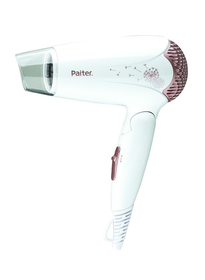 Paiter Foldable Hair Dryer White/Rose Gold - Image 1
