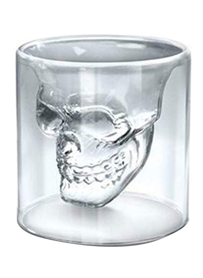 Skull Pattern Shot Cup Clear 250ml - Image 1